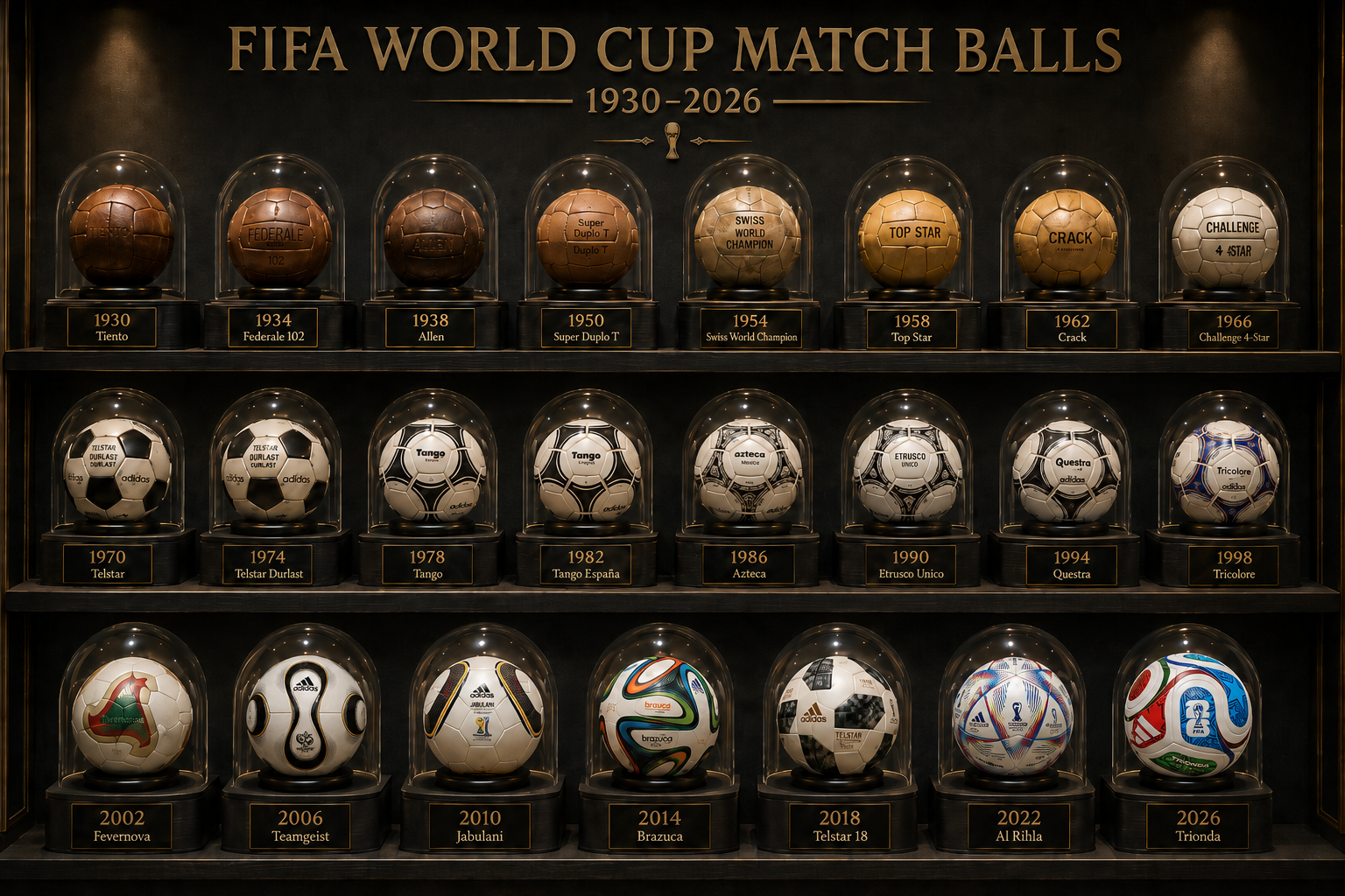 ¿Cuál es la historia de los balones del Mundial?