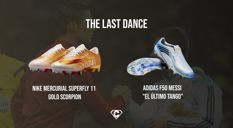 Nike Mercurial Superfly 11 "Gold Scorpion" CR7 vs adidas F50 "El Último Tango"