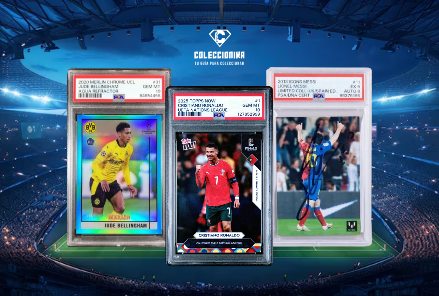gradear tarjetas coleccionables de fútbol