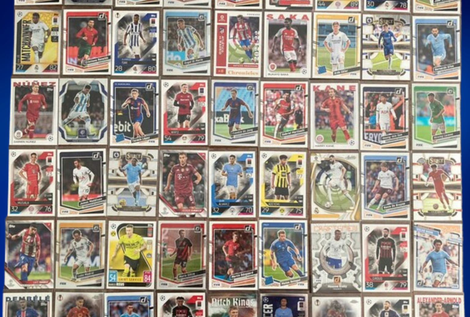 Errores al coleccionar tarjetas de fútbol